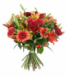 kar���k gerbera mevsim �i�ek buketi Ankara �i�ek g�nder firmam�zdan g�rsel �r�n  