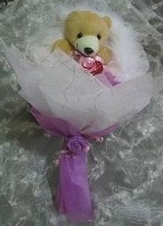 Ankara hediyecinizden 15 ile 20 cm boyutlar�nda 1 adet ay�dan olu�mu� g�rsel demet 